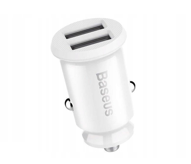 BASEUS samochodowa 2xUSB Grain 5V 3.1A biala CCALL-ML02 - 1348121 - zdjęcie